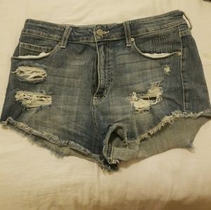 Distressed Jean Shorts